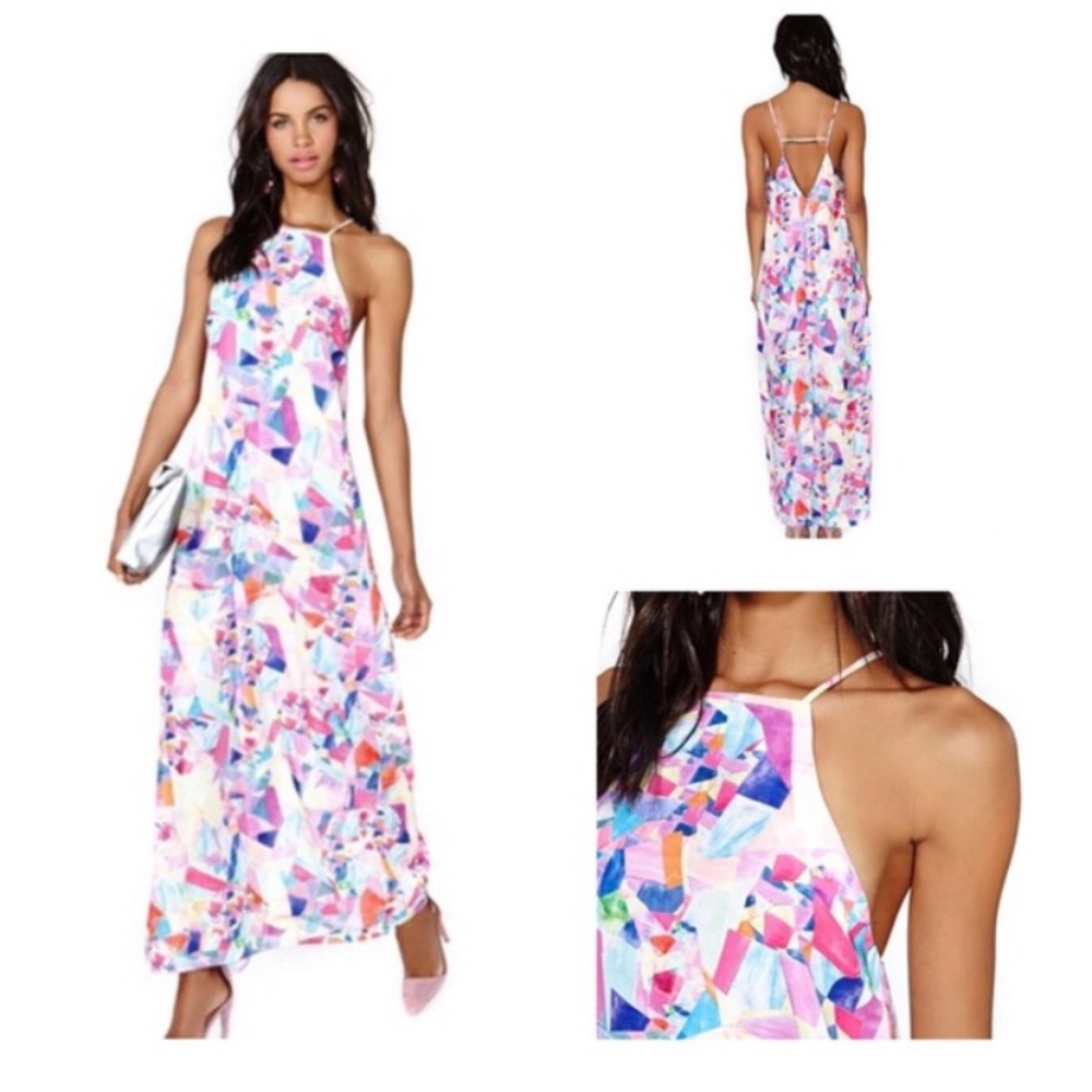 NWT nasty gal multi colored dress
